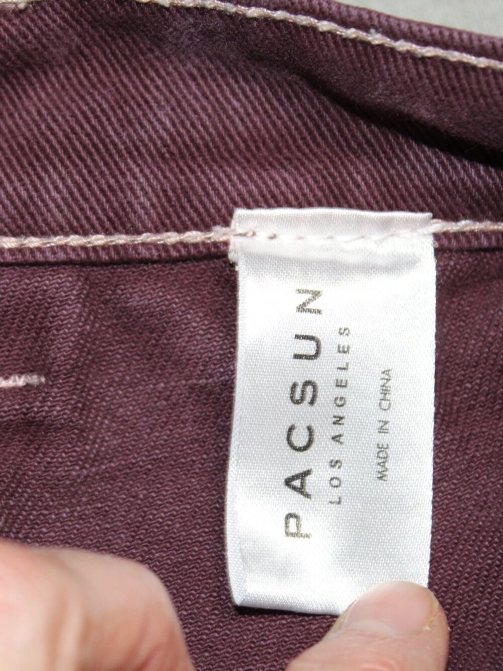 PacSun High Waist Shorts in Burgundy - Picture 7 of 11